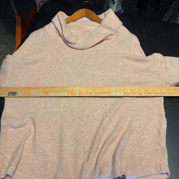 Anthropologie Saturday Sunday Oversized Cowl Neck Light Pink Sweater Size M - Picture 7 of 8